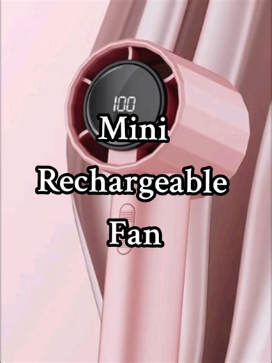 Mini Fan Rechargeable Portable Electric Handheld Fan with 3 Speeds & Super Silent Operation for Travel Commute Classroom Work #minifan #turbofan #minirechargeablefan #fan #fyp