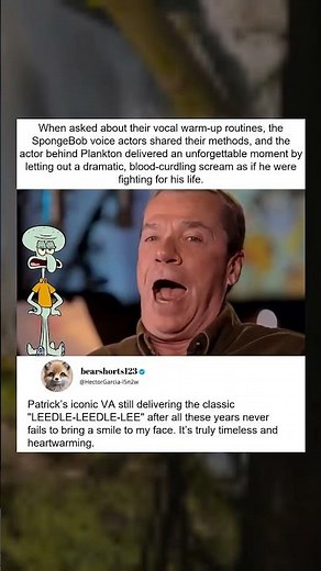 SpongeBob Voice Actors: Plankton Screams to Warm Up