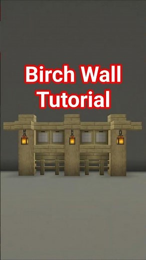 Best Minecraft Birch Wall Tutorial!