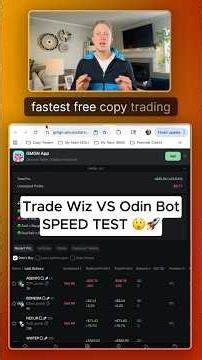 Odin Bot vs Trade Wiz - Copy Trading Speed Test - Which copy trading bot is the fastest in 2026?!