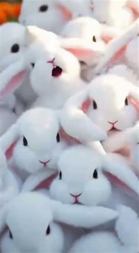 The Yawning Rabbit Clone Explosion! #CuteAnimals