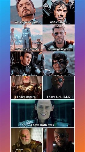 Marvel Heroes vs Their Trauma 💔#Marvel #MCU #Avengers #Loki #Thor