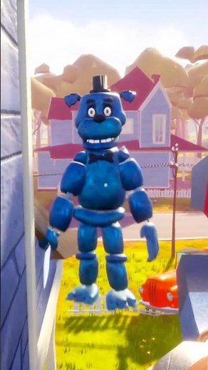 No podras correr de fredbear azul en hello neighbor #fnaf #scp #fivenightsatfreddys