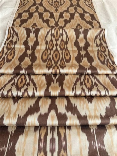 Handwoven Pure Silk Ikat Fabric. - Etsy