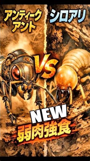 【開幕】アリ20種最強決定戦 第1試合｜アンティークアント vs シロアリ