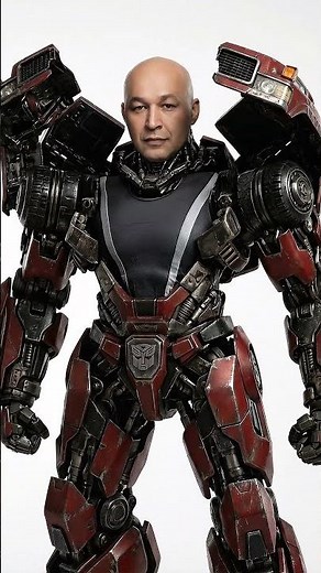 Red Robot Transformation | Human Head Swap Short