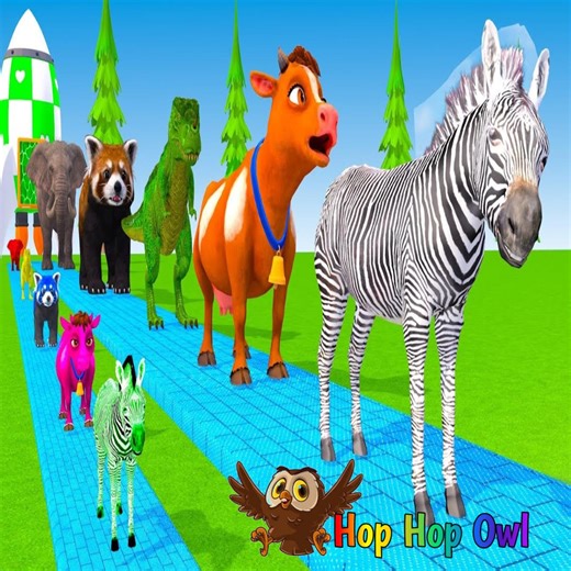 23K views · 262 reactions | Learn Colors for Kids with a Long Slide Game with Cows, Elephants, Gorillas, Hippos, Tigers, and Cute Animals｜Hop Owl Children's Songs黎 Children's Videos | Children's Cartoons | Education For Kids . . . . . canciones infantiles dibujos animados para niños aprender colores #kids #leararncolors #song #fyp #reels | Hop Hop the Owl - Learn Colors - Nursery Rhymes | Facebook