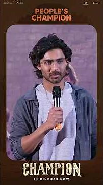 Hero Roshan Heartfelt Speech At People's Champion Success Meet | Anaswara Rajan | Swapna Cinema