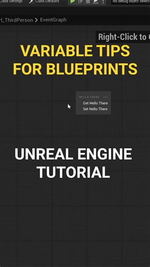 VARIABLE TIPS FOR BLUEPRINTS in Unreal Engine#UnrealEngine #GameDev #WorkingSmart #IndieDev #FYP