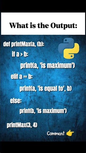What is the Output of this python program 🐍👇#python#shorts #students #cse#pythonforbeginners