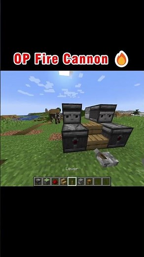 Minecraft Fire Cannon Tutorial 🔥 | Build This INSANE Weapon!