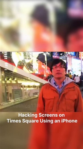 Vikash Jangir on Instagram: "I remember this old video, a Hacker tried to hack screens in times square What he said: the way it works is pretty simple: plug in my transmitter into the iphone 4 and play back any video clip. you can play it through the ipod feature or through the camera roll. the transmitter instantly sends the video signal to the video repeater and the video repeater overrides any video screen that it's being held next to. it doesn't matter what shape or size the hacked screen is