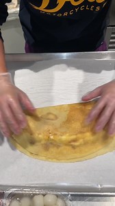 13K views · 48 reactions | Kuromitsu Kinako Crepe from Mochill Mochi Donut Kuromitsu refers to Black Honey while Kinako refers to dry roasted soybean powder in Japanese. Both of them are sweet and traditional ingredients used in Japanese sweets! | Los Angeles Eats | Facebook