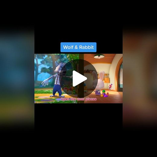 Wolf and Rabbit Game - Funny Animation for Kids