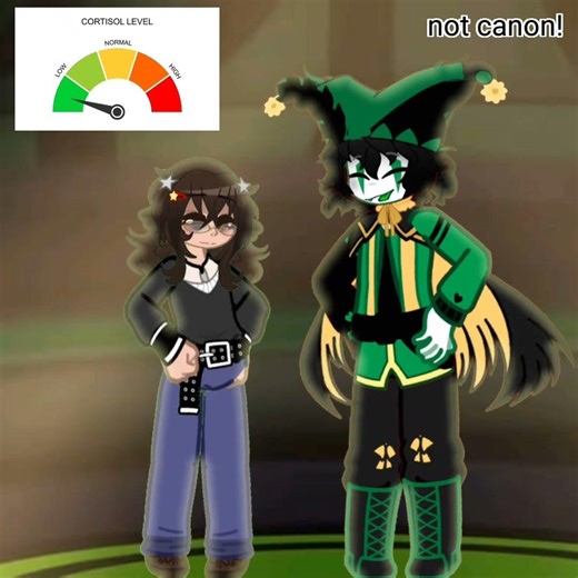 Cortisol level meme {} #thefreakcircus #gacha