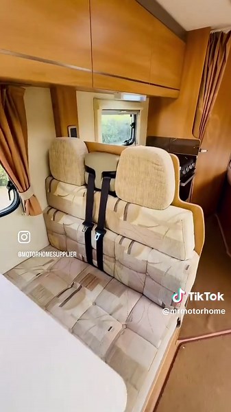 Swift Escape 664 – Adventure Ready! Hit the road in style with the Swift Escape 664! This sleek 4-berth motorhome packs a comfy rear French bed, a smart bathroom, a fully-equipped kitchen, and a roomy lounge that converts to extra sleeping space. At just under 7m, it’s compact enough to handle with ease but big on comfort and features. Built on a powerful Fiat chassis, it’s your ticket to freedom—wherever the journey takes you! #motorhome #camping #vanlife #campervan #camper #travel #rv #motorho