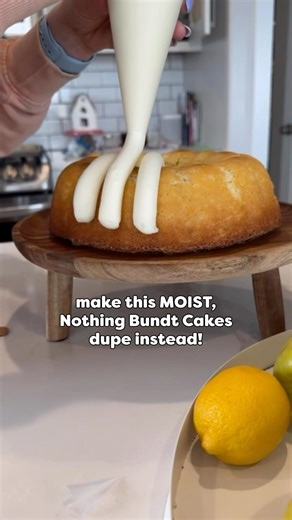 MOIST Lemon Bundt Cake 🍋 #baking #copycat #dupe