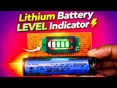 Lithium Battery Level Indicator 🔋 | 3.7V Battery Indicator DIY | Easy Circuit