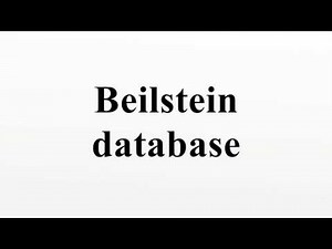 Beilstein database