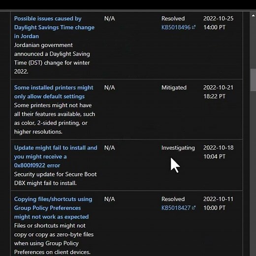 Windows 11 22H2: Holdoff Due to Domain Join Failure