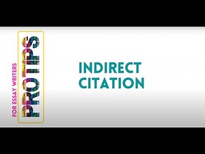 Indirect Citation