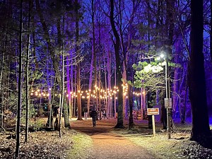 Looking for a night hike? Muskegon Luge’s 4-mile trail system keeps the lights on