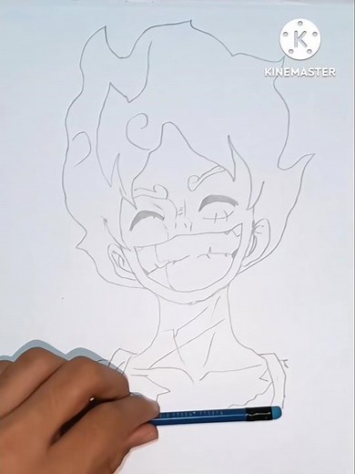 🎨 How to Draw Gear 5 Luffy | Step-by-Step Drawing Tutorial | One Piece Art