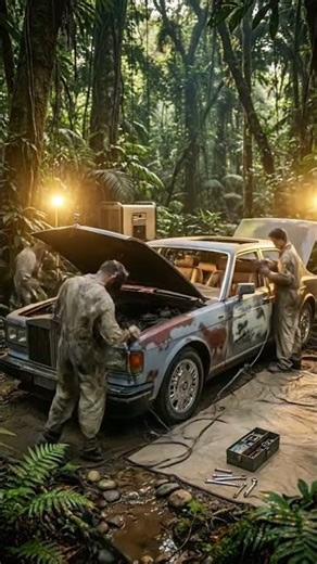 Abandoned Rolls Royce Found in Jungle 😱 Full Restoration Timelapse #timelapse #abandoned #shorts