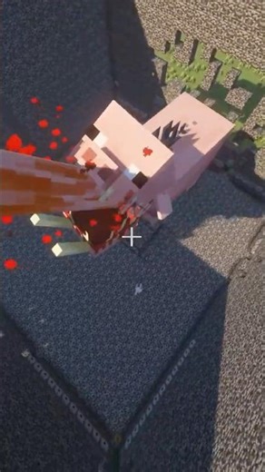 destroyed by Pigzilla #shorts #minecraft #minecraftmod