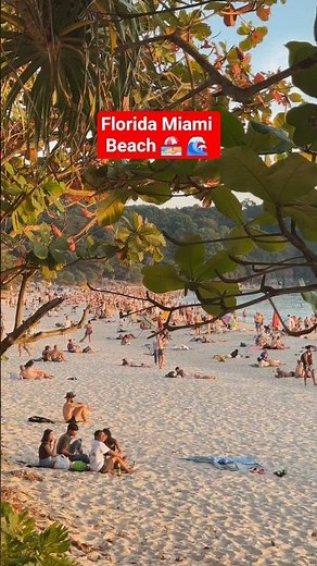 South Beach _ Miami 🏖️। Florida Miami Beach 🌊। #beach #travel #Florida #usa #miamibeach