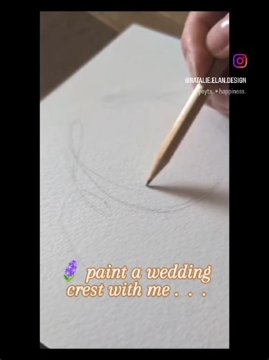 🪻paint a wedding monogram/crest with me... 🌸 for custom-made wedding crests DM me on instagram @natalie.elan.design 🌸 cottagecore customisable wedding templates available on my etsy shop: NatalieÉlanDesignCo #weddingcrest #weddingvibes #cottagecore #floraldesign #paintwithme #etsyuk #etsysmallbusiness