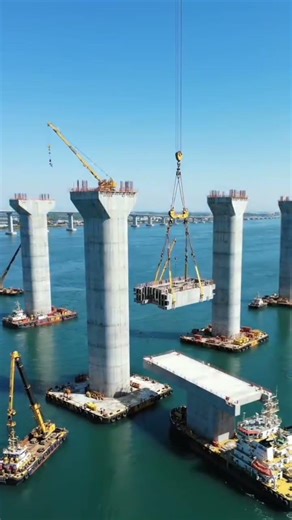 “Inside an Ocean Cofferdam | Mega Foundation Construction Process"#short.