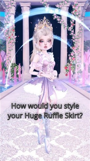 Huge Ruffle Skirt Hack Ideas #dresstoimpress #dti #dtihacks #roblox #dtioutfitideas