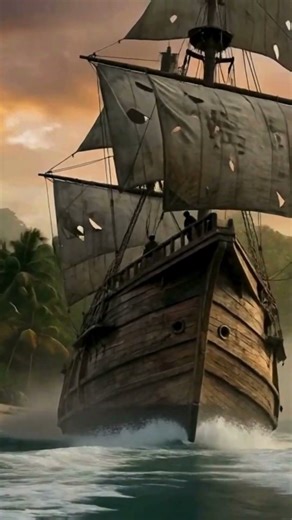 the Santa Maria, a caravel that crossed the Atlantic in 1492 #history #shorts