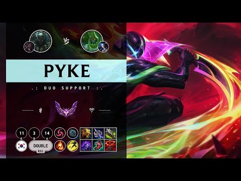 Pyke Support vs Zac - KR Master Patch 14.10