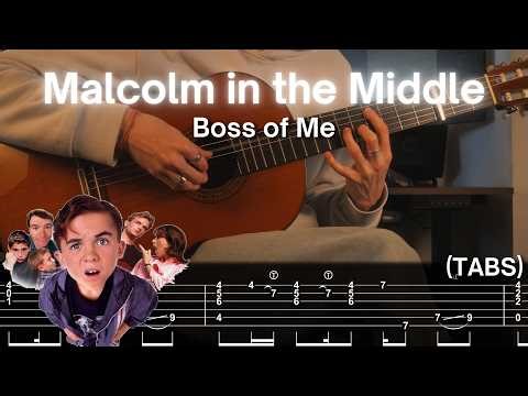 Malcolm in the Middle (Boss Of Me) Fingerstyle Guitar Cover (TAB)