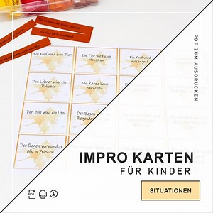 Storyteller Cards – Printable PDF | Children Invent Stories With Imaginative Situations | Small Format - Etsy