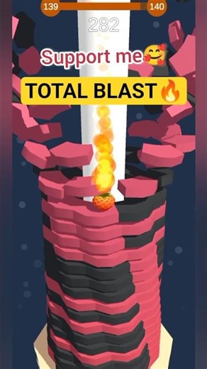 😲TOTAL BLAST🙀 stack smash gameplay/ #stacksmash #stackball #viralshorts