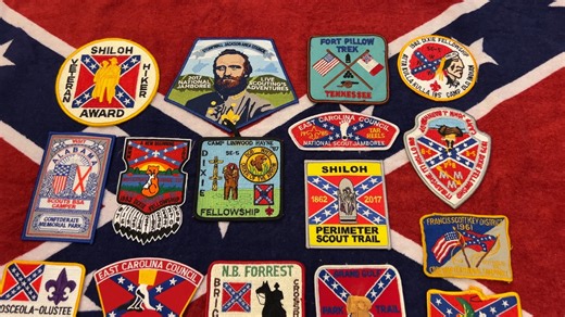 Some of my Boy Scouts of America (BSA) patches. Behold the last real patches a boy could earn before the woke, cancel-culture rot began. This is back when the Boy Scouts of America still trusted kids to handle a little history without melting into hysterics. These weren’t participation trophies for safe-space campouts. The same organization that once taught integrity, morality, and duty has surrendered to the tantrums of perpetually offended woke snowflakes. Apparently today’s Boy Scouts are too