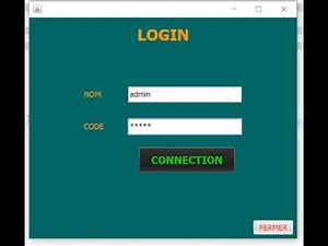 Formulaire de Connexion #création d'un Login avec java/se