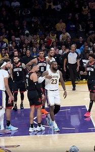 LeBron got a tech for this shove on Dillon Brooks 🍿 (🎥 lakersalldayeveryday/IG) | Basketball Forever