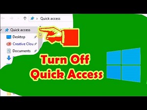 How to Disable quick access in file explorer on Windows 10