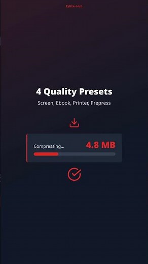 Compress PDF Files Fast | Reduce Size 70% Locally