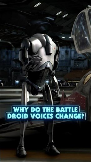 Why did the battle droid voices change in Revenge of the Sith?