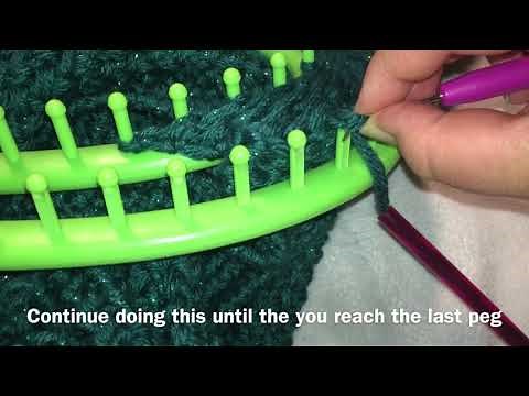 How to make a blanket on an infinity loom Part 2 | Infinity loom blanket bind off