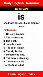 How to Use “Is” in English | Simple Grammar Lesson for Beginners | 10 Easy Sentence Examples #shorts
