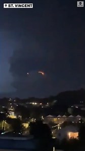31K views · 445 reactions | LIGHT SHOW: Volcanic lightning is seen illuminating the night sky over St. Vincent following multiple reported eruptions of the La Soufriere volcano. https://abcn.ws/3wV3bhg | ABC News | Facebook