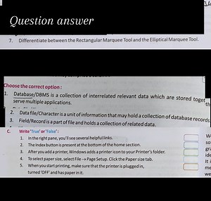 Question answer7. Differentiate between the Rectangular Marque... | Filo