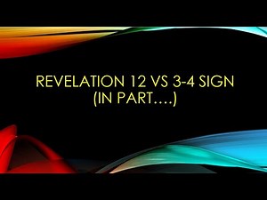 Revelation 12 vs 3 4 Sign (In-Part)