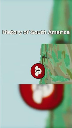 History of South America #countryballs #history #brazil #argentina #venezuela #colombia